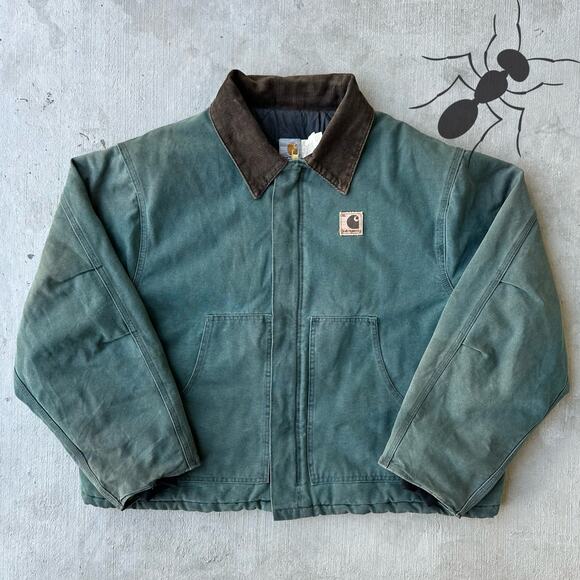Carhartt Other - Vintage Carhartt J22 HTG green arctic work wear jacket